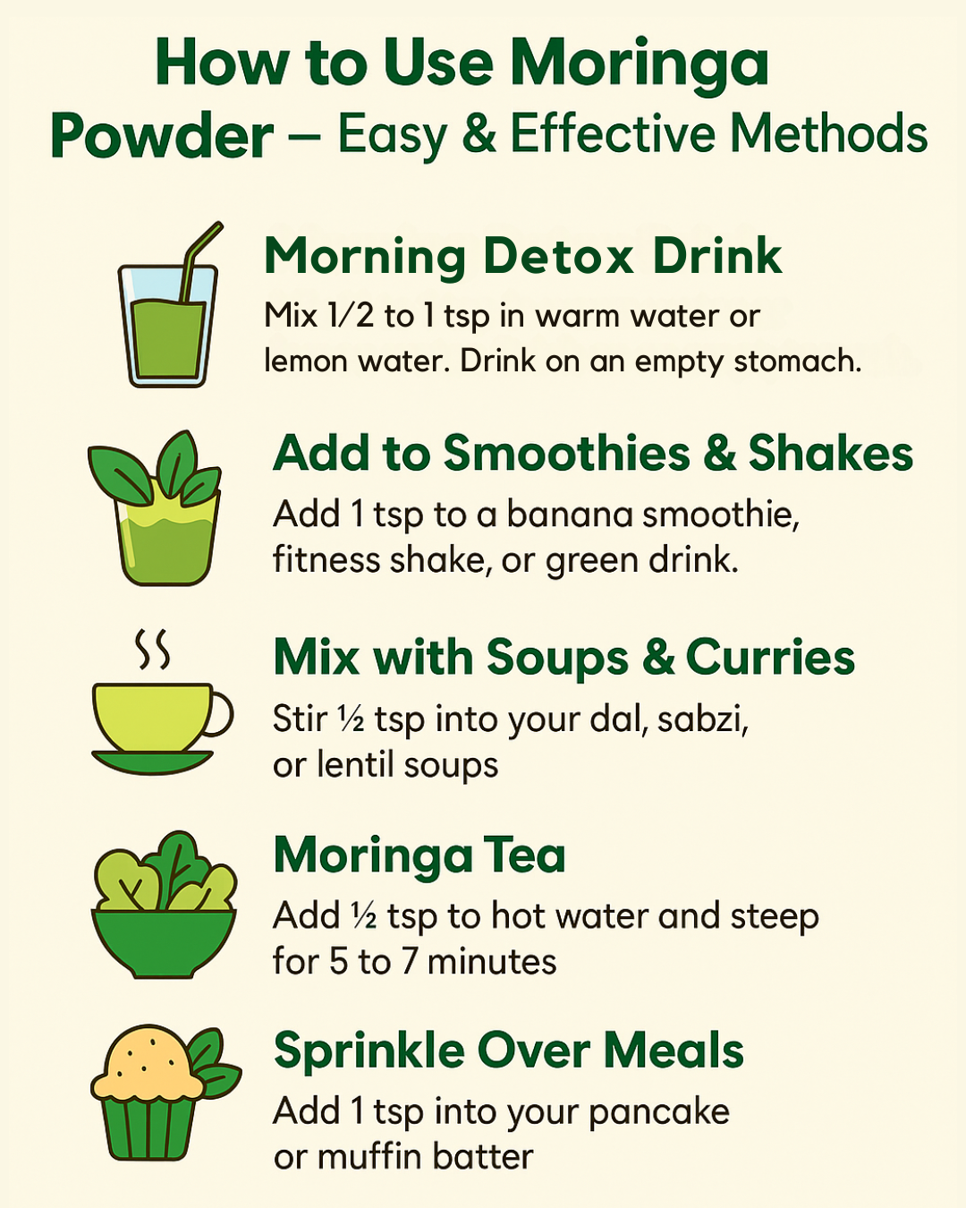 Organic Moringa Powder